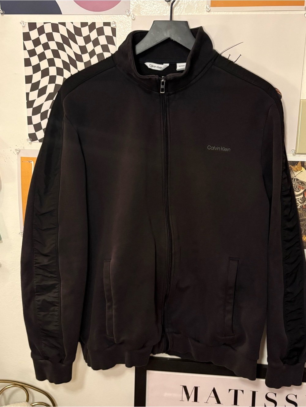 Calvin Klein Men’s Black Full Zip Track Jacket
